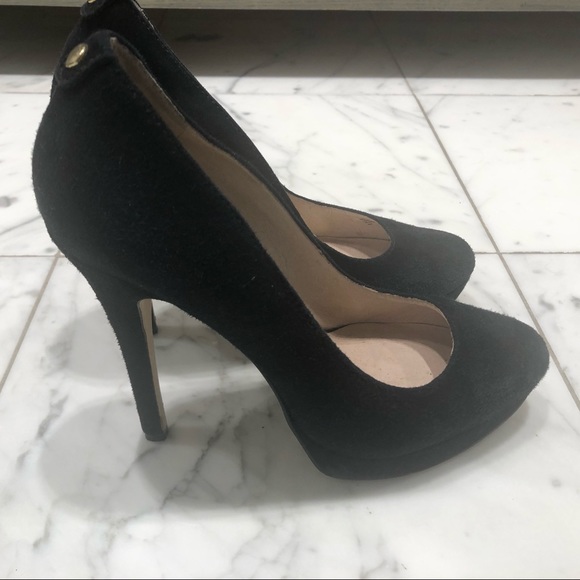 MICHAEL Michael Kors Black Suede High Heels - Picture 3 of 7